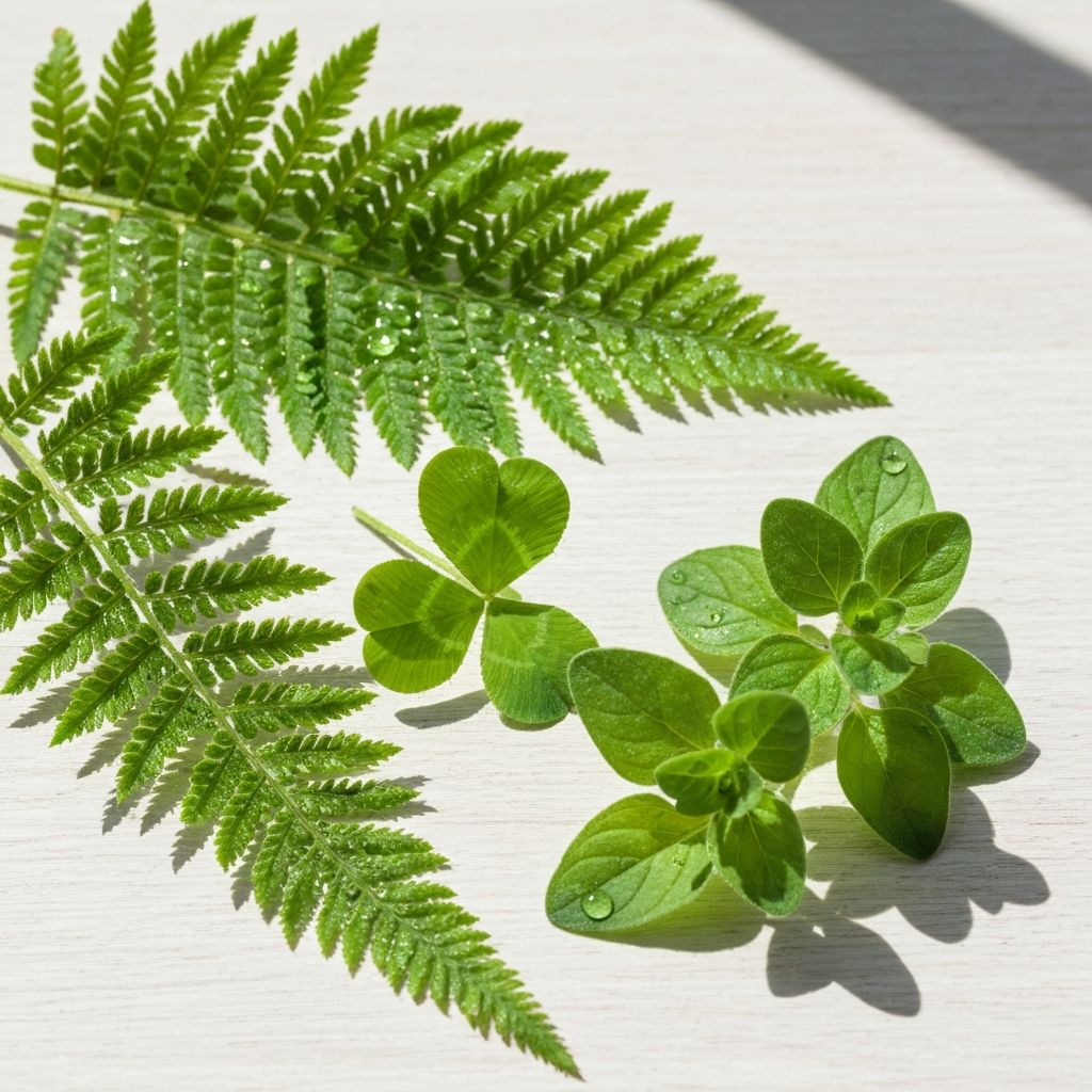 Frische Kräuter und natürliche Pflanzen